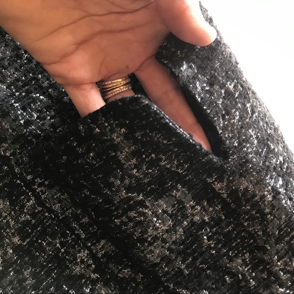 Eileen Fisher Metallic Jacquard Jacket Small Silk - Picture 6 of 8
